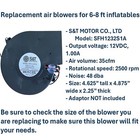 2-pk 1 0a Replacement Air Blowers For 6-8 Ft Christmas Inflatables Blow Ups