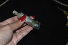 Genuine Ancient Roman Glass Bottle Vial Vessel With Iridescent Patina