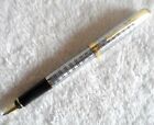 Brilliant Silver Parker Sonnet Series Fine  f  Nib Rollerball Pen Black Ink