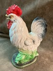 Rare 1960s Napco Pottery Japan Rooster Figurine Chicken Motif As Is Condition