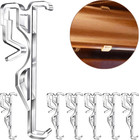 Clear Plastic Valance Clips - 2 5 Inch  Hidden Window Blind Clips  6 Pcs 