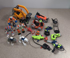 Rescue Heroes Fisher Price Action Figures Vehicles Lot Snowmobile Bobcat Wolf