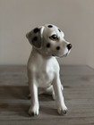 Dalmatian Ceramic Figurine White With Black Dots  8  Tall