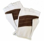Evoke Gear Leather Rappelling Half Finger Glove Reinforcement With Kevlar Thread