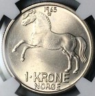 1965 Ngc Ms 67 Norway 1 Krone Horse Key Date Olav V Coin Pop 3 0  24082303c 