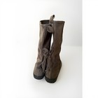 Humanoid Brown Leather Midcalf Boots Eur 39womens Size 8 5 Pull On  Casual