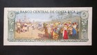 Costa Rica 5 Colones 1975 Very Fine Banknote P-247 Commemorative Issue Rare Note
