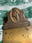 Vtg Baker Extract Company Paper Clipboard Brass Rare Advertising Portland Me
