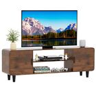 Modern Tv Stand For 55-70    Tv  Entertainment Center With Cabinets  Soft Hinge