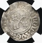 Switzerland 1480-1529 Ad Canton Of Fribourg  Medieval Silver Funfer Coin  Ngc Vf