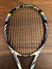 Wilson Blx Juice 108 Amplifeel Tennis Racquet Blue White Lime Green 4 1 4 Grip