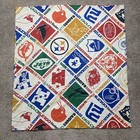 Vintage Nfl Team Logos Fabric 43 5    X 80    Cotton