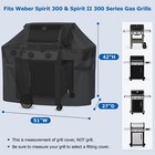 Bbq Grill Cover 51 Inch Outdoor Heavy Duty Waterproof Gas Barbecue Compatible
