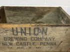 Antique Vtg Union Brewing Co Wood Crate Beer New Castle Penna Advertising Pa