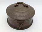 Antique Copper   Brass Paan Daan Betel Box  10 5 8  X 6 1 2  Tall Before Handle