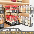 Pull Out Spice Rack Organizer For Cabinet  Heavy Duty Slide Out Seasoning