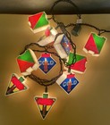 Vintage Coca Cola String Lights Blow Mold Covers 8 Ft 10 Lights Works Tested