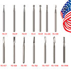 10-100  Dental Carbide Burs For High Speed Handpiece Round Cone Diamond Fg Po
