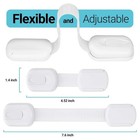 Child Safety Cabinet Locks Adjustable Baby Proof 6 Pack No Drill 3m Adhesive