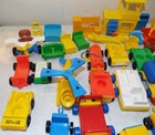Lot Of 72 Vintage Fisher Price Little People Accessories Trucks Furniture Wooden