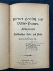 Antique 1896 German Book Bremer Gemueth Volks Humor Heinrich Goltermann Bremen