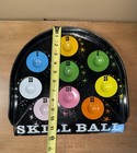 Vintage Mid Century 1950 Skill Ball Game Board Decor Atomic Stars Metal