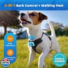 Max Barks Bark Control Training Vest For Small Dogs - Rechargeable No Barking