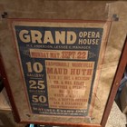 Antique C  1908 Grand Opera House Vaudeville Poster Maud Huth Framed 