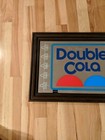 Rare Double Cola Framed Mirror Sign Coca Cola Pepsi Rc Soda Vintage Advertising 