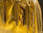 Trent Grisham Yankees Padres Autographed Signed Mini Gold Glove Beckett Coa  