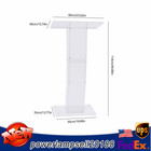 Acrylic Clear Podium Plexiglass Pulpit School Conference Church Curve Lectern Us