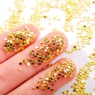 1000pcs Gold 1 1 5 2mm Nail Art Rhinestones Metal Nail Beads Alloy Gem Stones