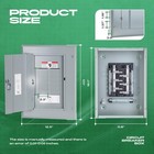 Circuit Breaker Panels 12 Space 125 Amp  120v 240v Circuit Breaker Box With M   