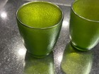 Vintage Mid Century Hj Stotter Green Plastic Drinking Glasses