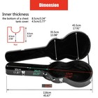 Semi-hollow Electric Guitar Hardshell Case For Es-335 Style  Contoured  Lockable