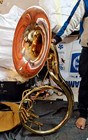 Sousaphone 22 bell Size Golden Polish Made Of Pure Brass case Box  Free Shipping