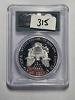 2000-p  1 Silver Eagle Doily Pcgs Pr70dcam Certified Coin