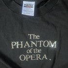 Phantom Of The Opera 1980s Vintage Black T-shirt Size Xl Shiny Graphic
