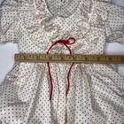 Vtg Full Circle Toddler Dress White W red Polka Dots-ruffled Layered- 18-24 Mo