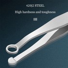 Nose Hair Removing Tweezers Round Tip Trimmer Eyebrow Grooming Stainless Steel