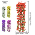 Fake Artificial Hanging Flowers Vine Plant Home Garden Decor Outdoor Indoor Lot