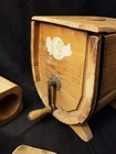 Antique Collectible Barrel Hand Crank Butter Churn Wooden  Molds Germany Vtg