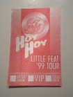 Little Feat Backstage Pass 1999 Hoy Hoy - Lot Of 2 Red   Blue