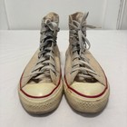 Vtg 80 s Converse All-star Chuck Taylor High Top Made In Usa Sneakers White 9 5
