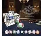 Milano 600pc 9g Clay Poker Chip Set with Case trays dealer Button