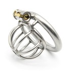 Stainless Steel 3 Size Male Chastity Cage Device Ring Lock Adultl Restraint Us