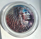 Indigenous - Native - Indian - American Silver Eagle 1oz  999 Silver Dollar Coin
