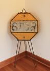 Antique Street Stop Sign Usa Steel Yellow And Black