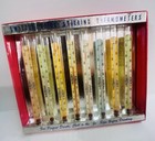 Vintage Mcm Swizzle Stick Thermometer Stir Sticks Original Box Novelty Bar Ware 