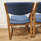 Vintage Pair Of Mid Century Modern Stow Davis Triangle Arm Chairs